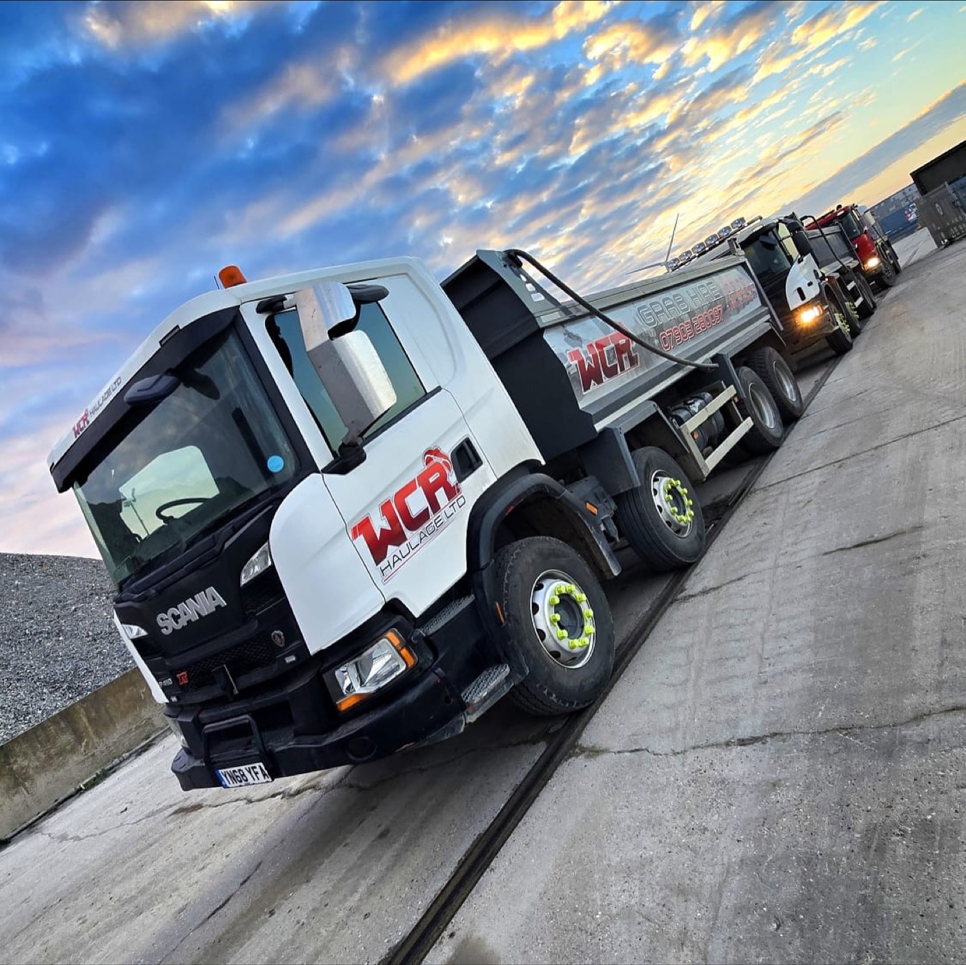 WCR grab hire lorry