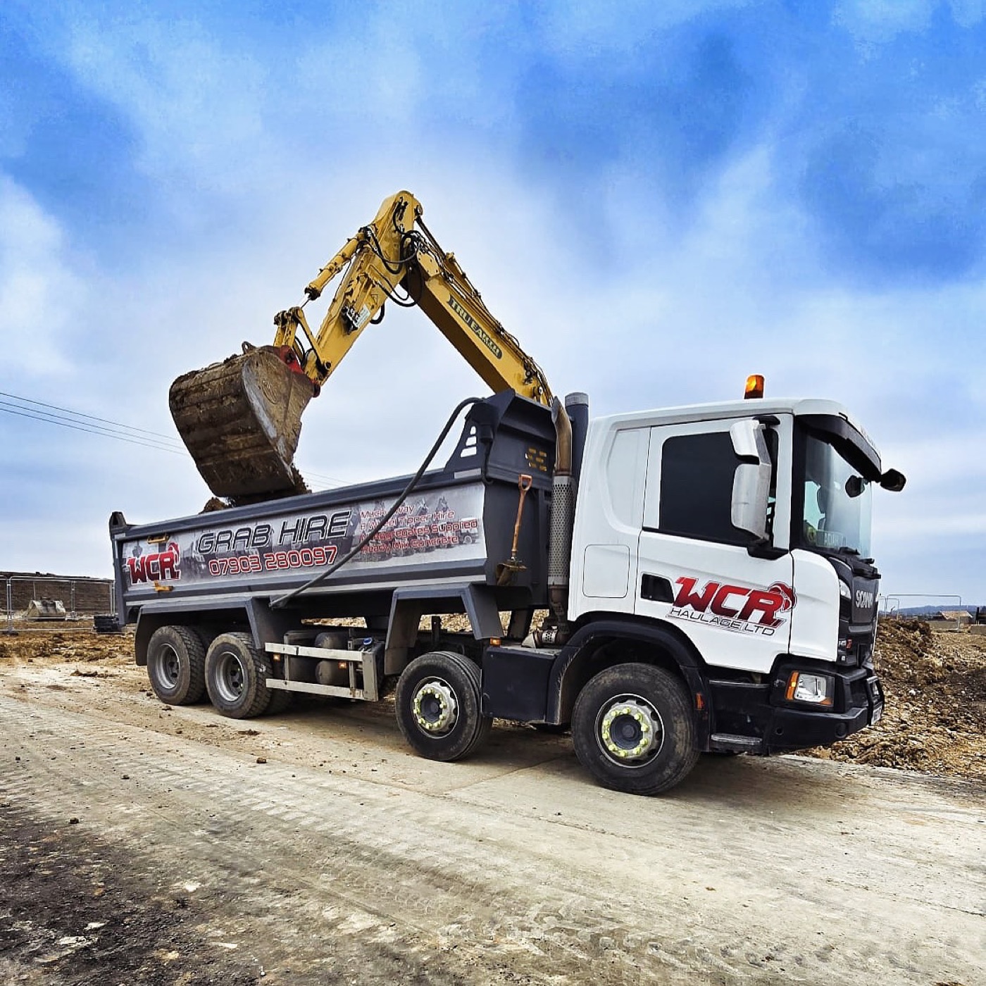 WCR Grab Hire — real grab lorry, muck away and aggregate work in Essex & London